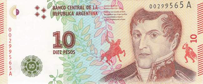 10 Pesos Argentinien 2016 p.360a A